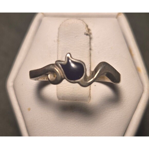 Vintage sterling silver ring sz 9 - Picture 1 of 4